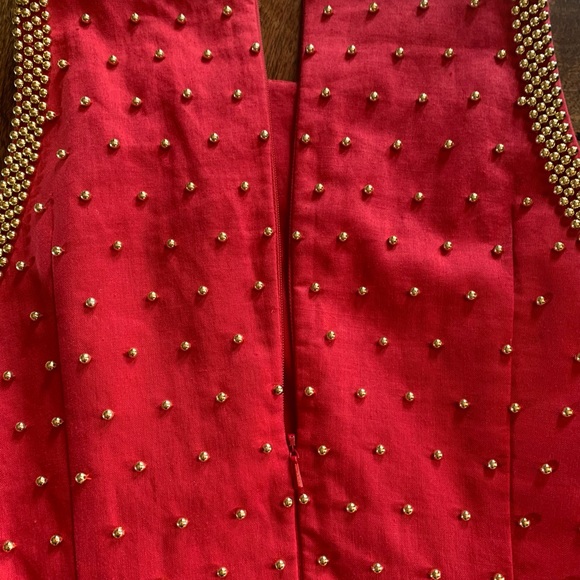 Carmen Marc Valvo Sheath Crew Neck Dress - Picture 9 of 13